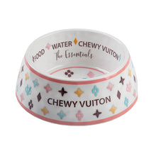 Load image into Gallery viewer, White Chewy Vuiton Bowl Medium
