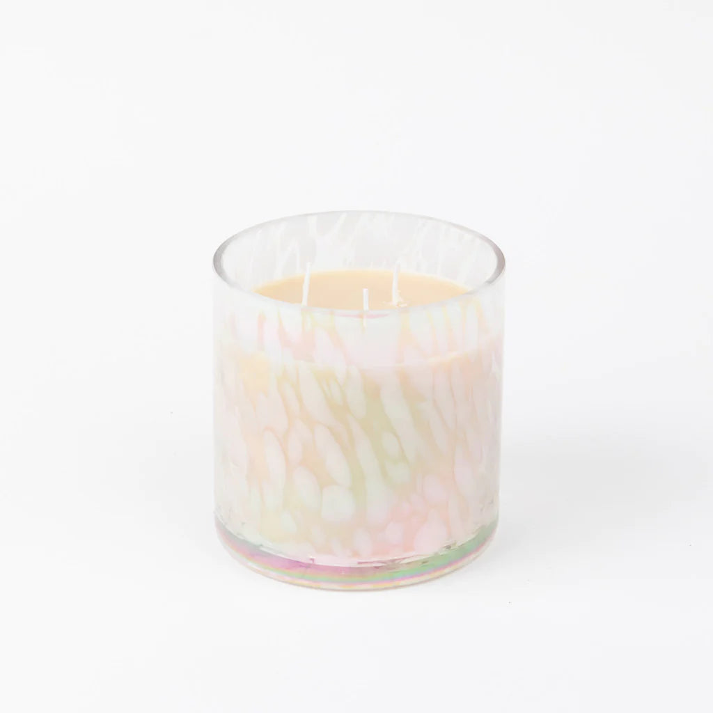 Sweet Grace Blush Marble Vessel 3 Wick Candle