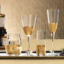 Load image into Gallery viewer, Gold Printed Stemless Champagne Glass
