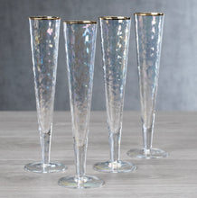 Load image into Gallery viewer, Gold Rimmed Champagne Flute
